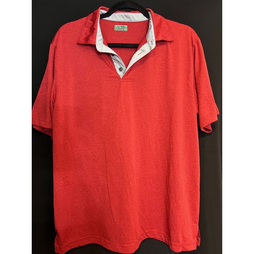 Men's Red Ben Hogan Performance Polo Size L